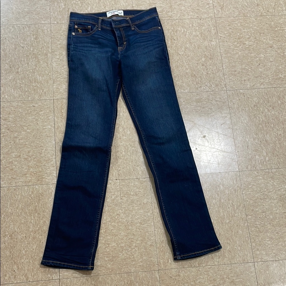 Abercrombie Kids Straight Leg Blue Jeans Classic Style